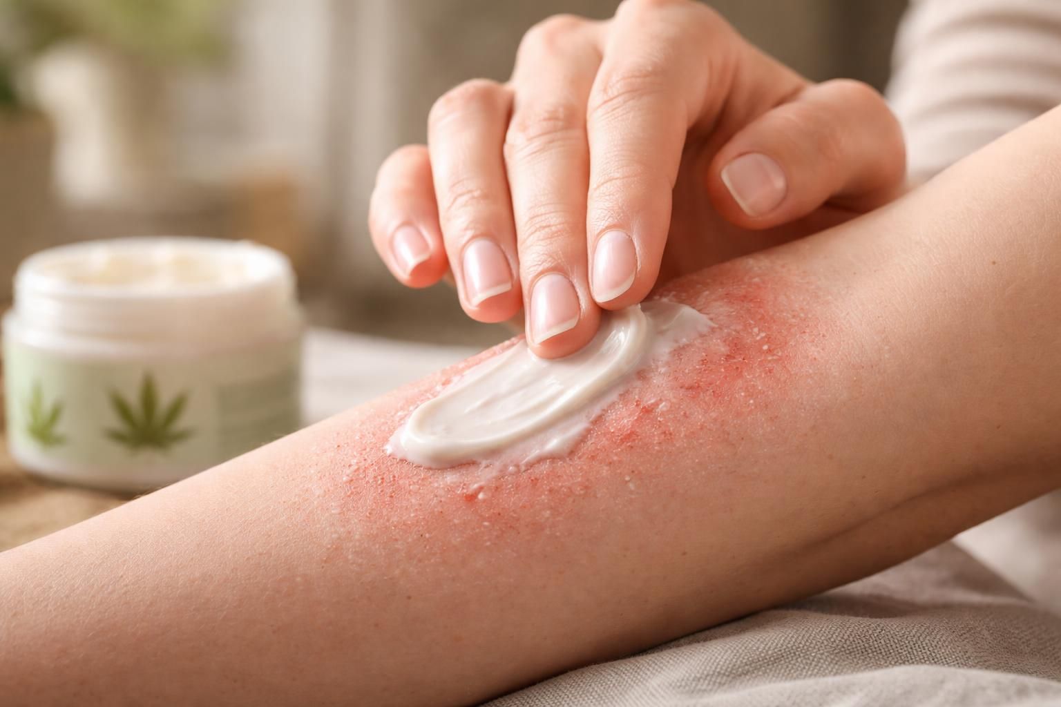 Les bienfaits de la creme CBD contre l&rsquo;eczema pour les peaux sensibles