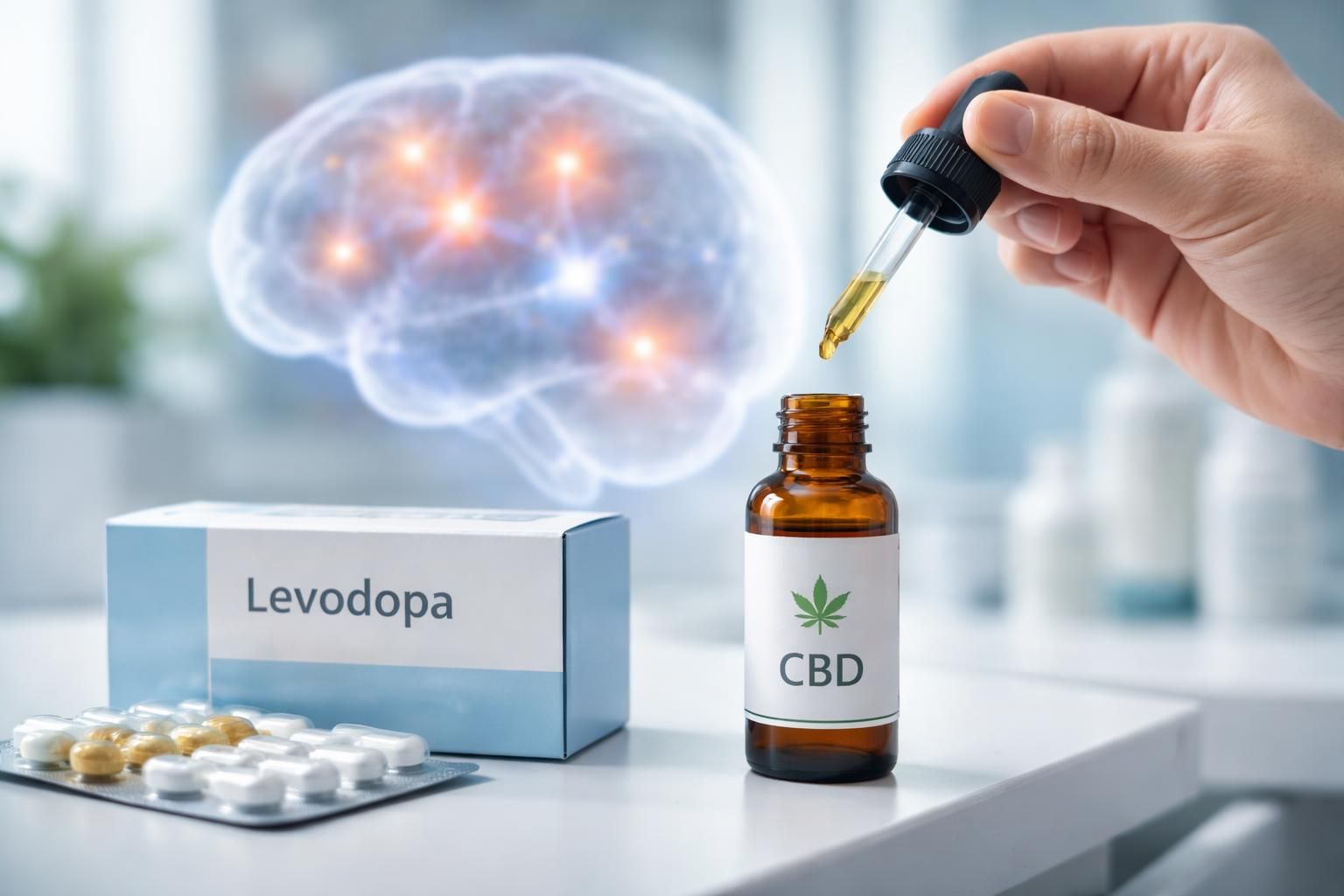 CBD et lévodopa : interactions connues et risques