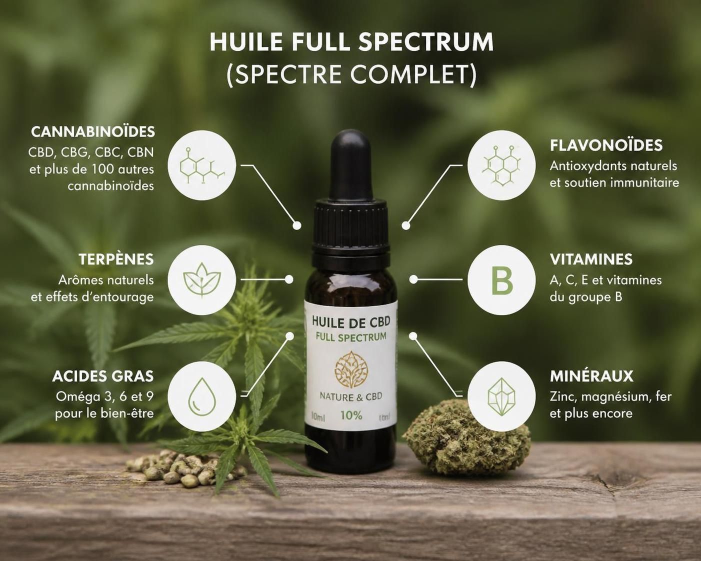 découvrez pourquoi le cbd full spectrum est idéal pour bénéficier de l'effet d'entourage, améliorant ainsi l'efficacité et les bienfaits lors de votre prochaine commande.